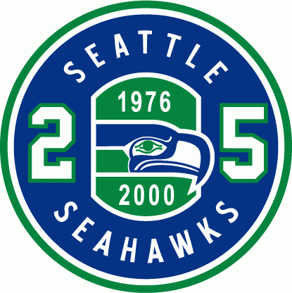 Seattle Seahawks 2000 Anniversary Logo t shirt iron on transfers
